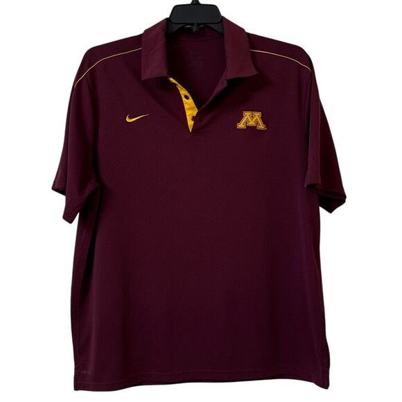 Lot Of University Minnesota Golden Gophers Large Nike Polo Shirts T-Shirt Shorts - Picture 1 of 16
